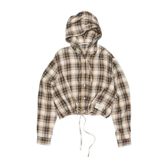SS25 Hooded plaid overshirt - Picture 1 of 6